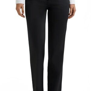 Lee Black Straight Leg Trousers with Pockets Size 14 Medium